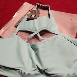 The Chestee Sky Blue Sports Bra